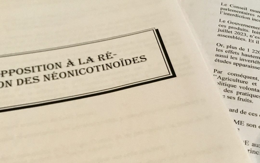 Saint-Junien dit non aux néonicotinoïdes !