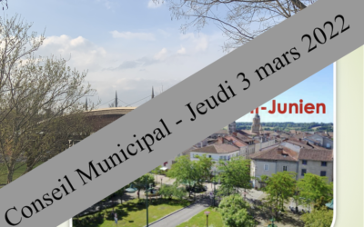 Réunion du Conseil Municipal du 3 mars 2022