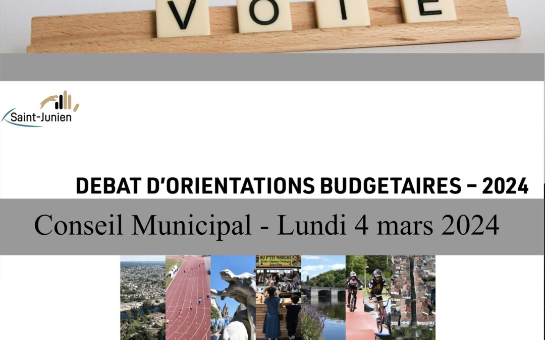 Réunions du Conseil Municipal du 4 mars 2024